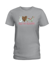 PEACE LOVE DACHSHUNDS Ladies T-Shirt tile