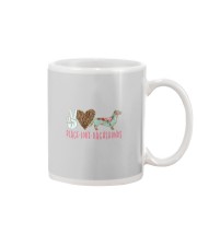 PEACE LOVE DACHSHUNDS Mug tile