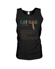 CAT DAD noun Unisex Tank thumbnail
