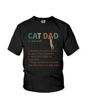 CAT DAD noun Youth T-Shirt thumbnail