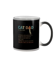 CAT DAD noun Color Changing Mug thumbnail