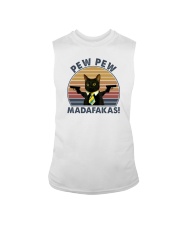 PEW PEW MADAFAKAS VINTAGE CAT Sleeveless Tee thumbnail