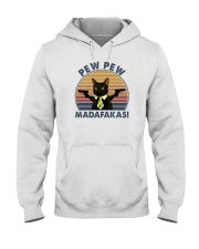 PEW PEW MADAFAKAS VINTAGE CAT Hooded Sweatshirt thumbnail