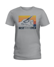 BEST GUITAR DAD EVER VINTAGE Ladies T-Shirt tile