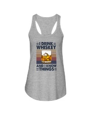 I DRINK WHISKEY AND I KNOW THINGS Ladies Flowy Tank thumbnail