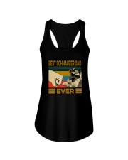BEST SCHNAUZER DAD EVER Ladies Flowy Tank thumbnail