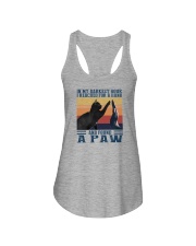 I REACHED FOR A HAND AND FOUND A PAW Ladies Flowy Tank thumbnail