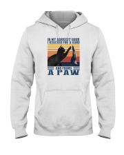 I REACHED FOR A HAND AND FOUND A PAW Hooded Sweatshirt thumbnail