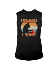I DO WHAT I WANT VINTAGE CAT Sleeveless Tee thumbnail
