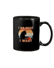 I DO WHAT I WANT VINTAGE CAT Mug thumbnail