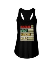 HUSBAND DADDY PROTECTOR HERO VINTAGE Ladies Flowy Tank tile
