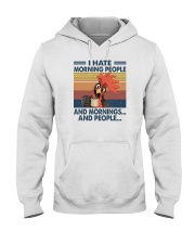 I HATE MORNING PEOPLE CHICKEN Hooded Sweatshirt thumbnail