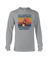 I HATE MORNING PEOPLE CHICKEN Long Sleeve Tee thumbnail
