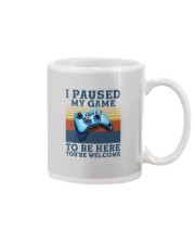 I PAUSED MY GAME TO BE HERE Mug tile