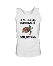 GIVEASHITOMETER NOPE NOTHING TURTLE Unisex Tank thumbnail