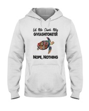 GIVEASHITOMETER NOPE NOTHING TURTLE Hooded Sweatshirt thumbnail