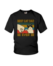 BEST CAT DAD EVER VINTAGE Youth T-Shirt thumbnail