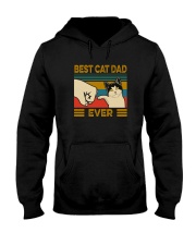 BEST CAT DAD EVER VINTAGE Hooded Sweatshirt thumbnail