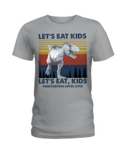 LET'S EAT KIDS DINOSAUR Ladies T-Shirt thumbnail