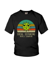 SOCIAL DISTANCING WORLD CHAMPION nCoV Youth T-Shirt thumbnail