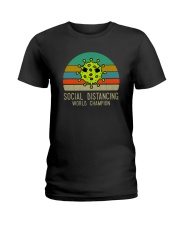 SOCIAL DISTANCING WORLD CHAMPION nCoV Ladies T-Shirt thumbnail