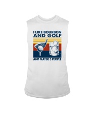 I LIKE BOURBON AND GOLF Sleeveless Tee tile