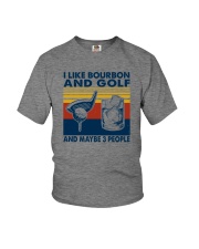 I LIKE BOURBON AND GOLF Youth T-Shirt tile