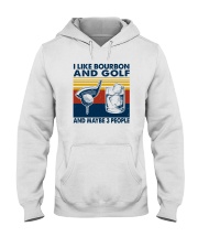 I LIKE BOURBON AND GOLF Hooded Sweatshirt tile