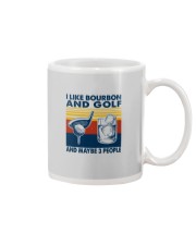 I LIKE BOURBON AND GOLF Mug tile