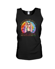 ASSUMING I'M JUST AN OLD LADY Unisex Tank tile