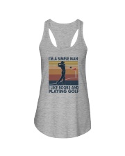 I'M A SIMPLE MAN GOLF Ladies Flowy Tank tile