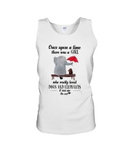girl love dogs and elephants Unisex Tank thumbnail