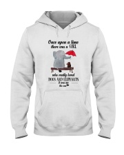 girl love dogs and elephants Hooded Sweatshirt thumbnail