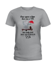 girl love dogs and elephants Ladies T-Shirt thumbnail
