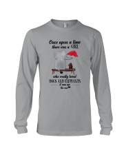 girl love dogs and elephants Long Sleeve Tee thumbnail