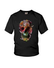 FLORAL SUGAR SKULL Youth T-Shirt thumbnail