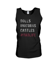 DOLLS UNICORNS CASTLES DADLIFE Unisex Tank tile