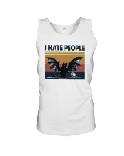 I HATE PEOPLE CAT Unisex Tank tile
