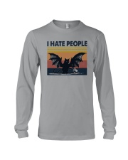 I HATE PEOPLE CAT Long Sleeve Tee tile
