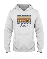 DAY DRINKING BECAUSE 2020 SUCKS VINTAGE Hooded Sweatshirt tile