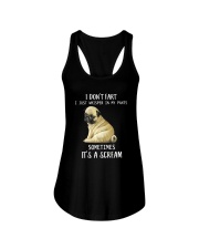 I DON'T FART I JUST WHISPER IN MY PANTS PUG Ladies Flowy Tank thumbnail