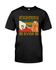 BEST GOLDEN RETRIEVER DAD EVER Classic T-Shirt front