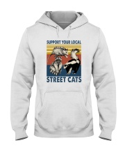 SUPPORT YOUR LOCAL STREET CATS VINTAGE Hooded Sweatshirt tile