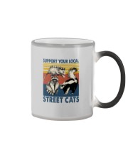 SUPPORT YOUR LOCAL STREET CATS VINTAGE Color Changing Mug tile