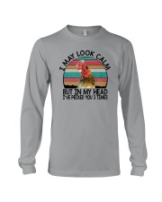 IN MY HEAD I'VE PECKED YOU 3 TIMES Long Sleeve Tee tile