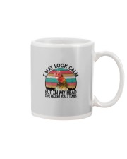 IN MY HEAD I'VE PECKED YOU 3 TIMES Mug tile
