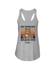 DAY DRINKING 2020 SUCKS BEER BEAR Ladies Flowy Tank thumbnail