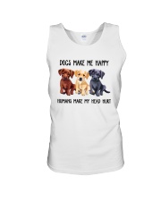 DOGS MAKE ME HAPPY HUMANS MAKE MY HEAD HURT Unisex Tank thumbnail