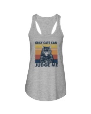 ONLY CATS CAN JUDGE ME Ladies Flowy Tank tile