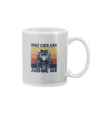 ONLY CATS CAN JUDGE ME Mug tile
